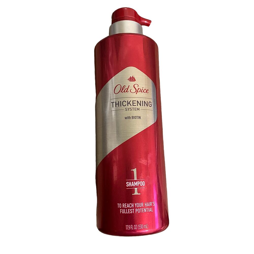 Old Spice Thickening System 1 Shampoo 17.9 oz. pump bottle NEW